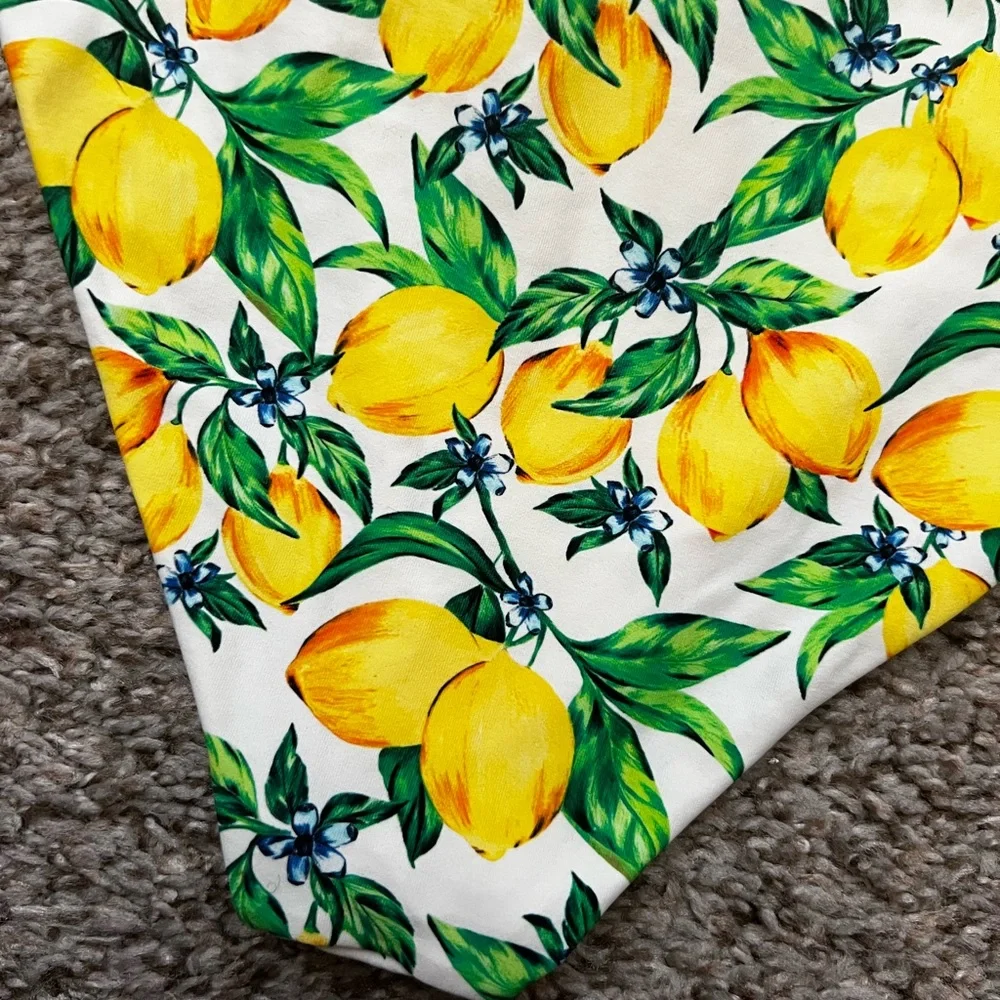 Lemons All Over Onia High Waisted Bikini Bottoms x WeWoreWhat size XS